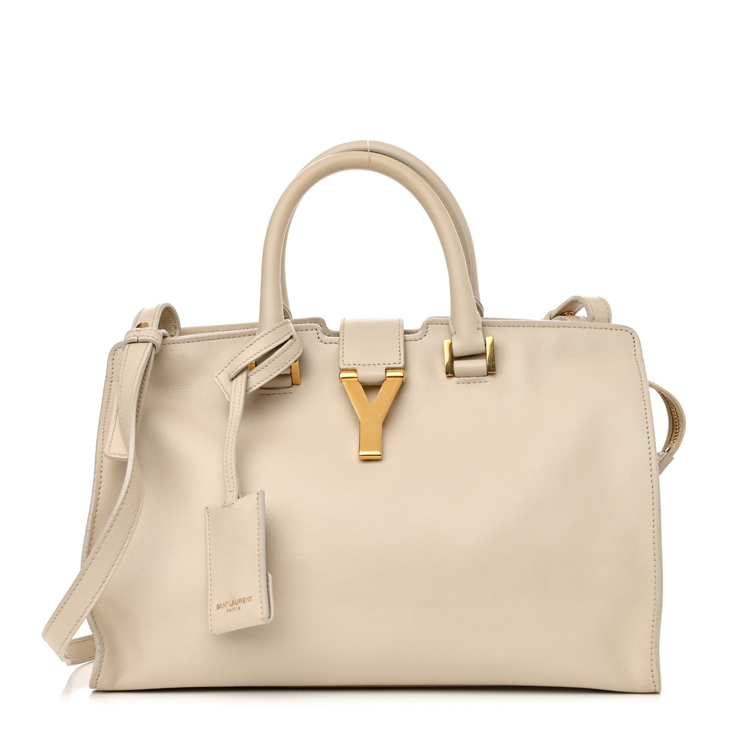 Saint Laurent Calfskin Small Classic Y Cabas Beige 1 of 16