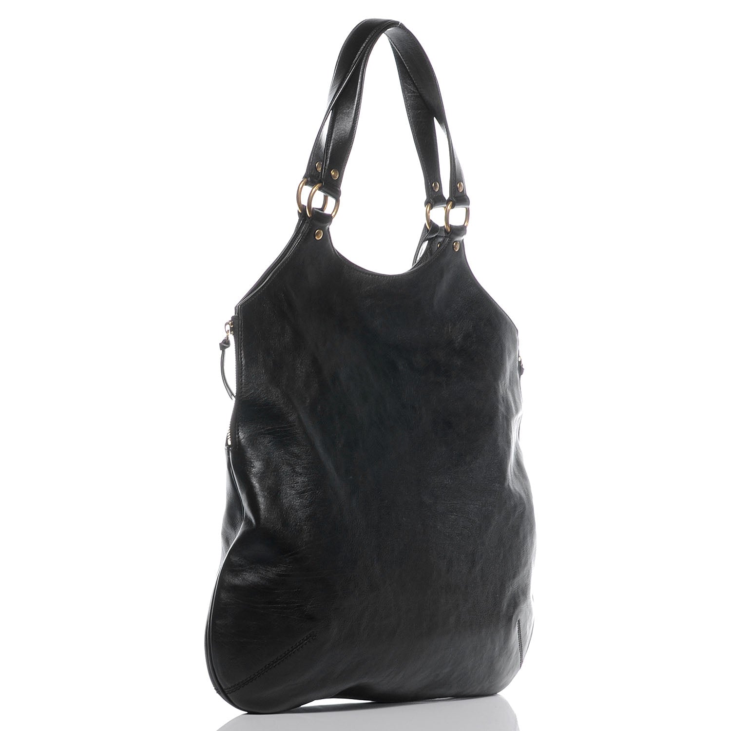 Saint Laurent Calfskin Tribute Tote Brown 3 of 7