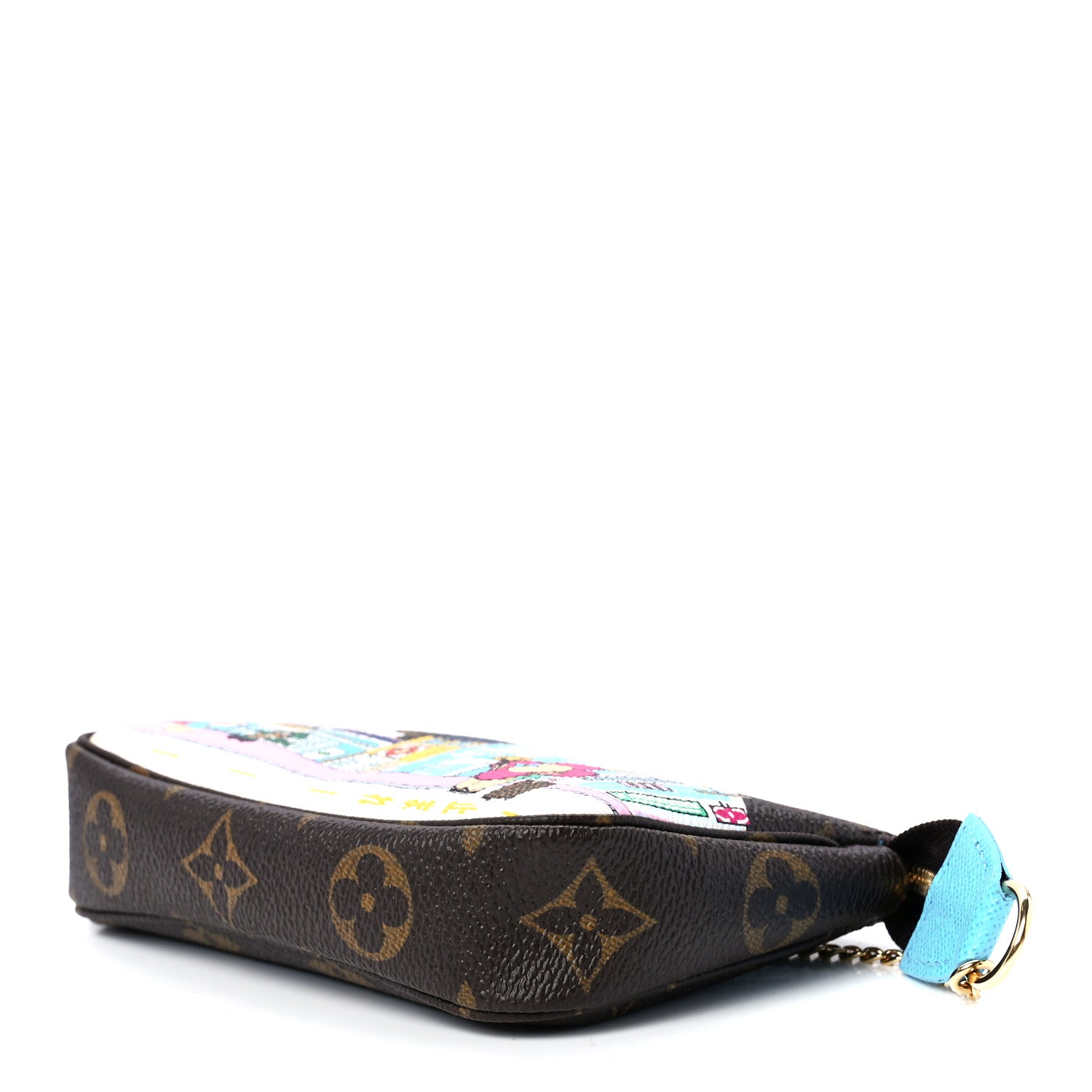 Louis Vuitton Monogram 2022 Christmas Animation Tokyo Mini Pochette Accessories Blue 9 of 12