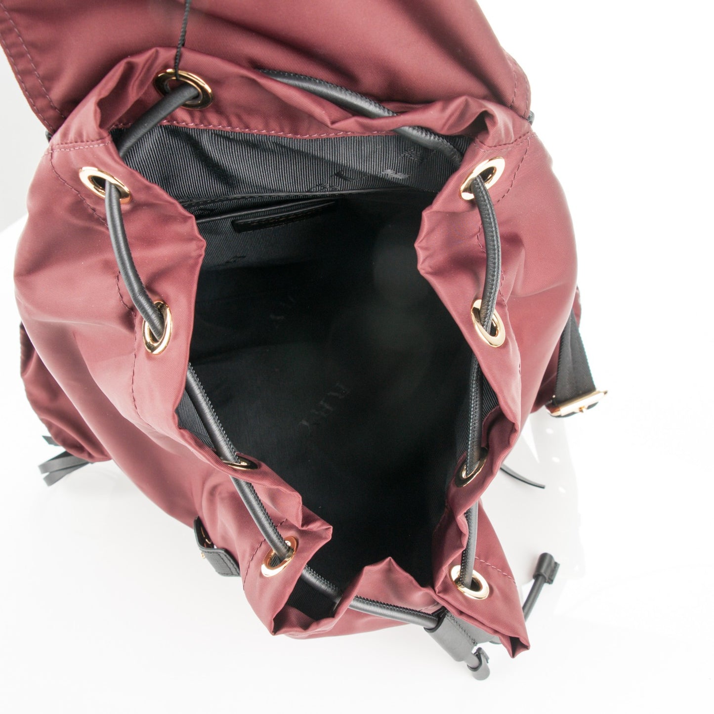 Nylon Large Rucksack Backpack Burgundy Red