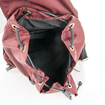 Burberry Nylon Large Rucksack Backpack Burgundy Red 5 of 7