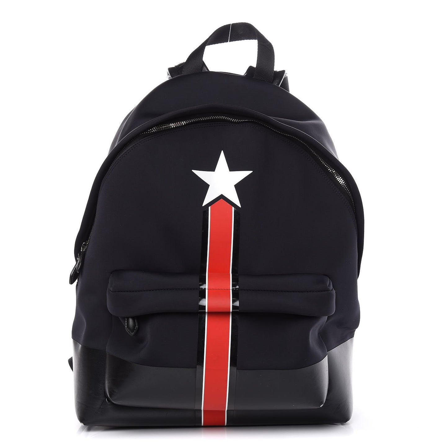 Neoprene Star Striped Backpack Black