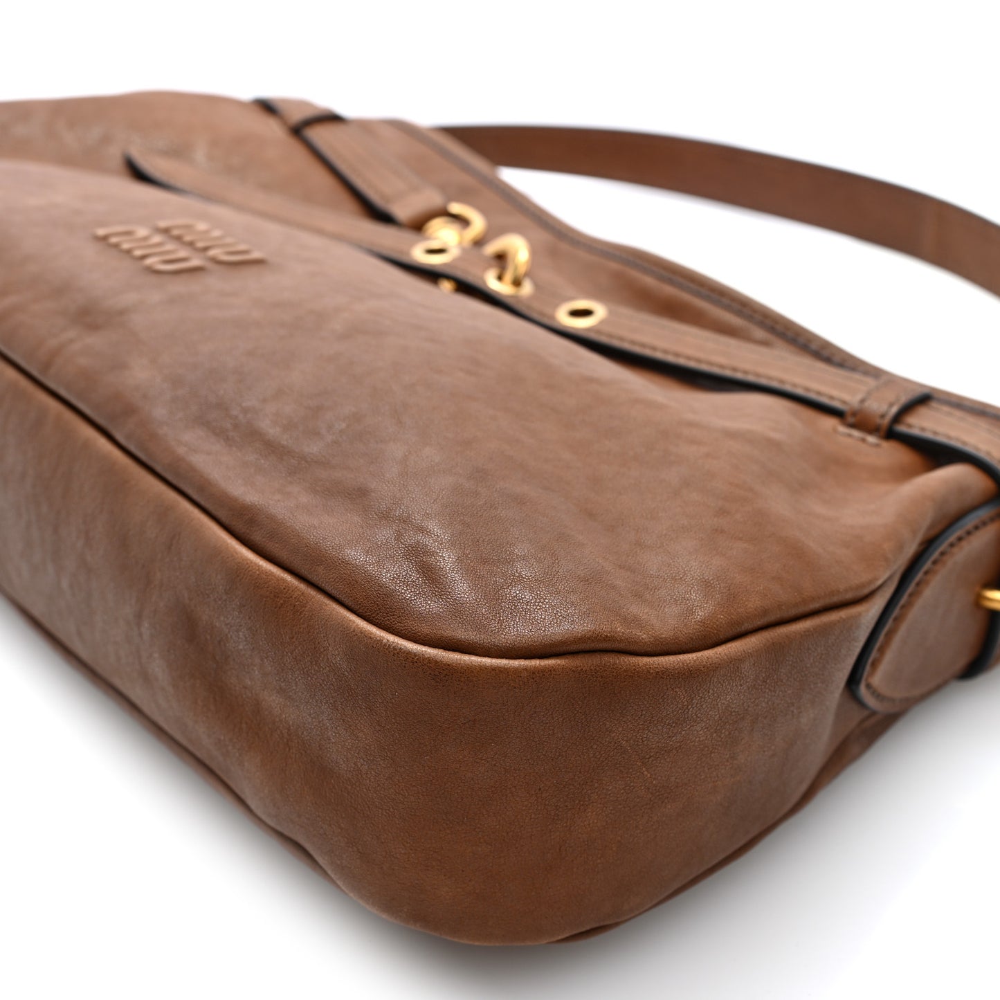 Nappa Large Aviator Regular Aventure Shoulder Bag Oak
