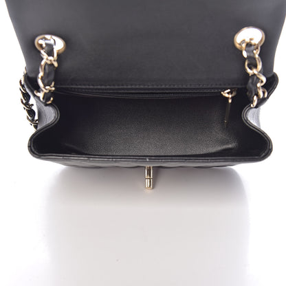 Chanel Lambskin Quilted Mini Square Flap Black 5 of 11