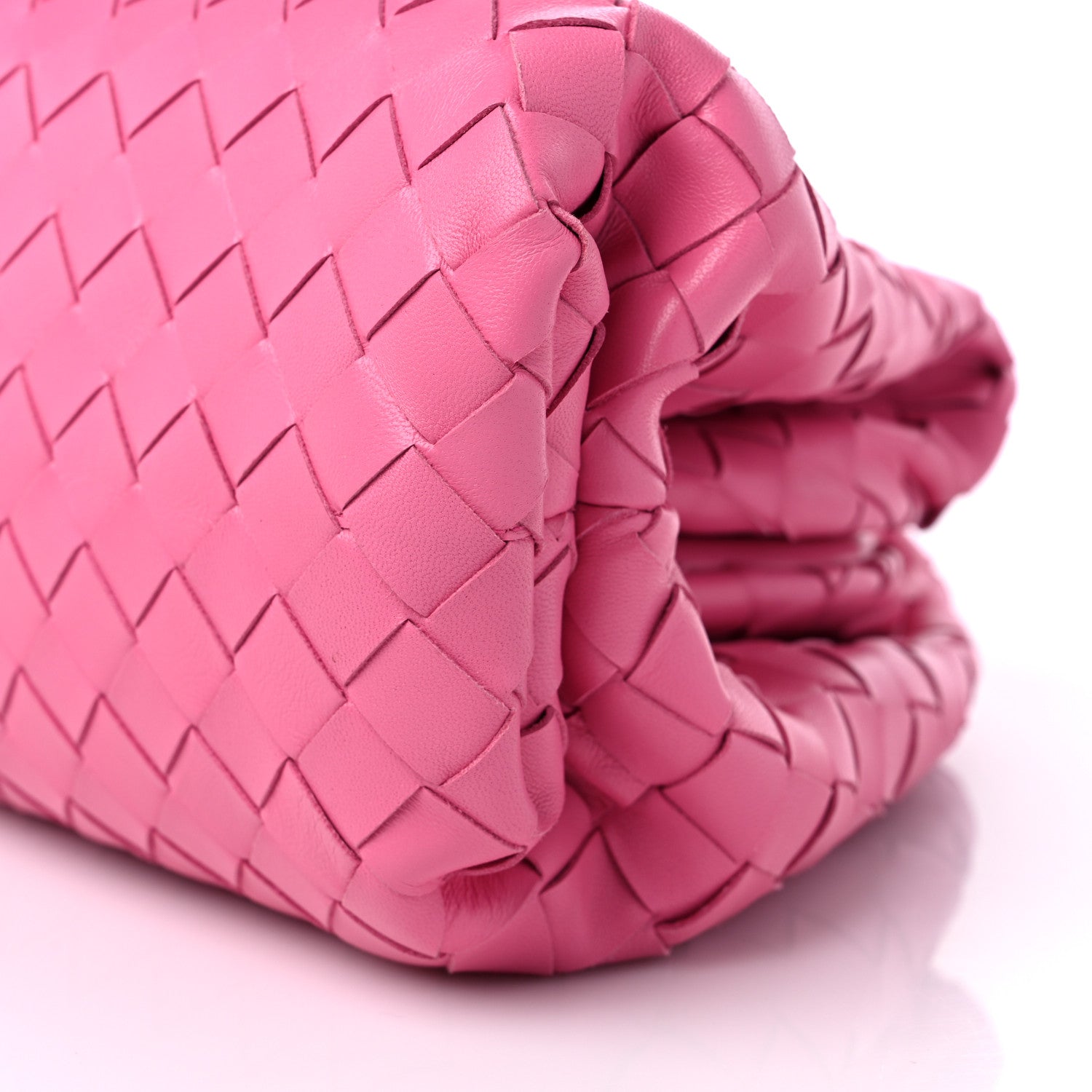 Bottega Veneta Nappa Maxi Intrecciato The Pouch Oversized Clutch Pink 8 of 11