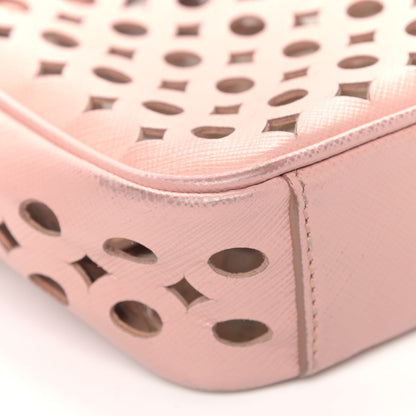 Prada Saffiano Perforated Crossbody Orchidea 10 of 12