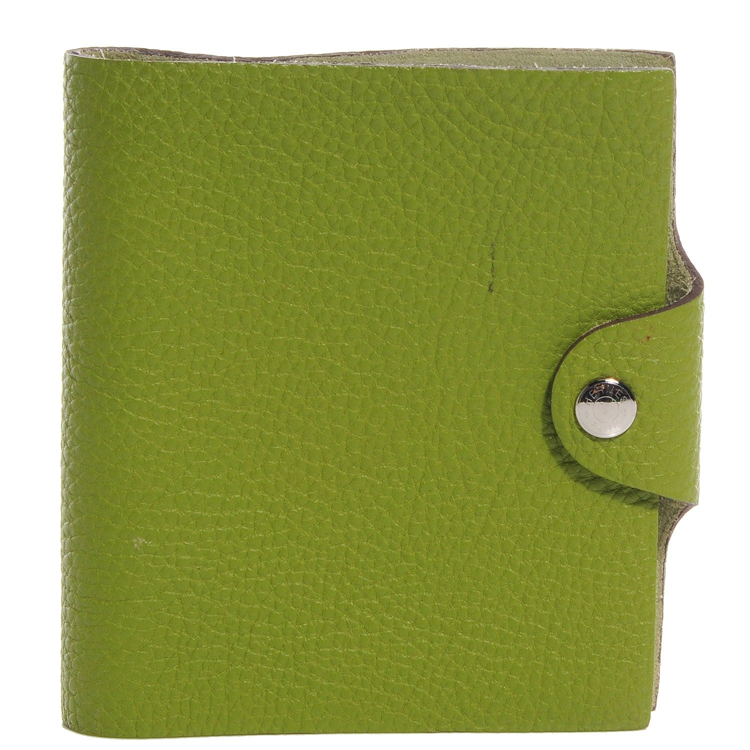 Hermes Togo Ulysse Mini Notebook Cover Vert Anis 1 of 12