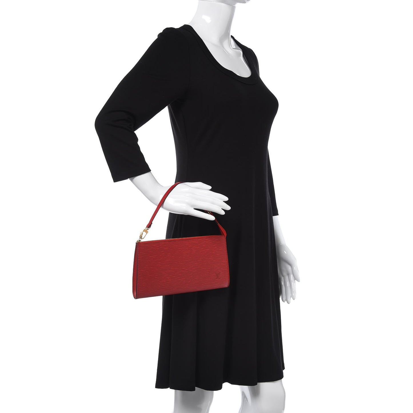 Epi Pochette Accessories 24 Castillan Red