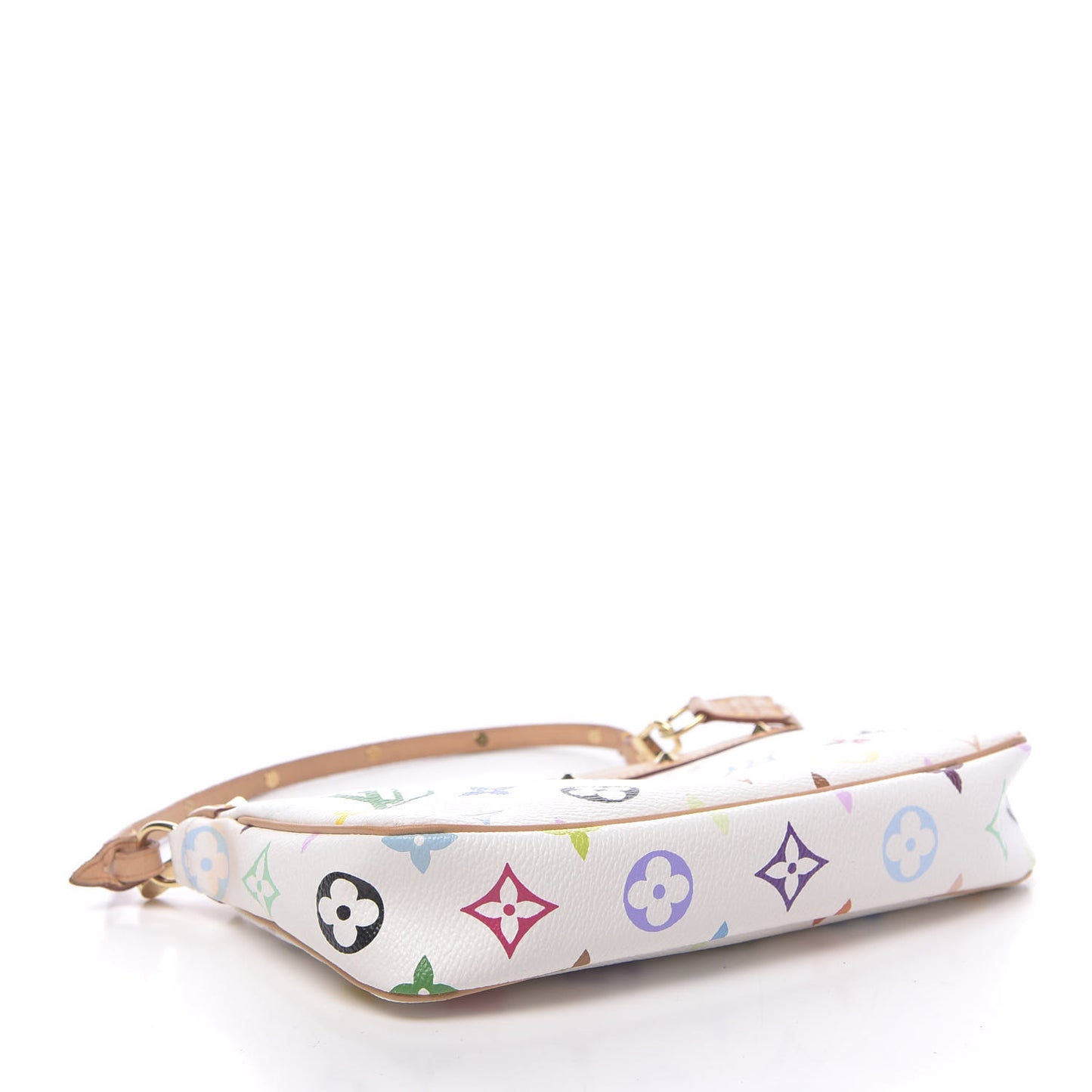 Monogram Multicolor Pochette Accessories White