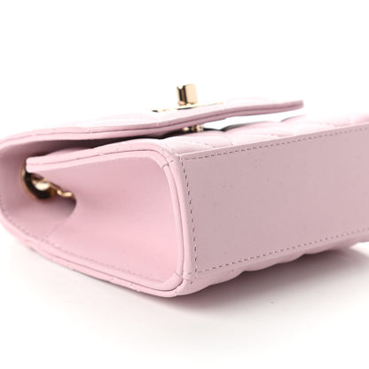 Chanel Lambskin Quilted Mini Trendy CC Clutch With Chain Light Pink 6 of 11