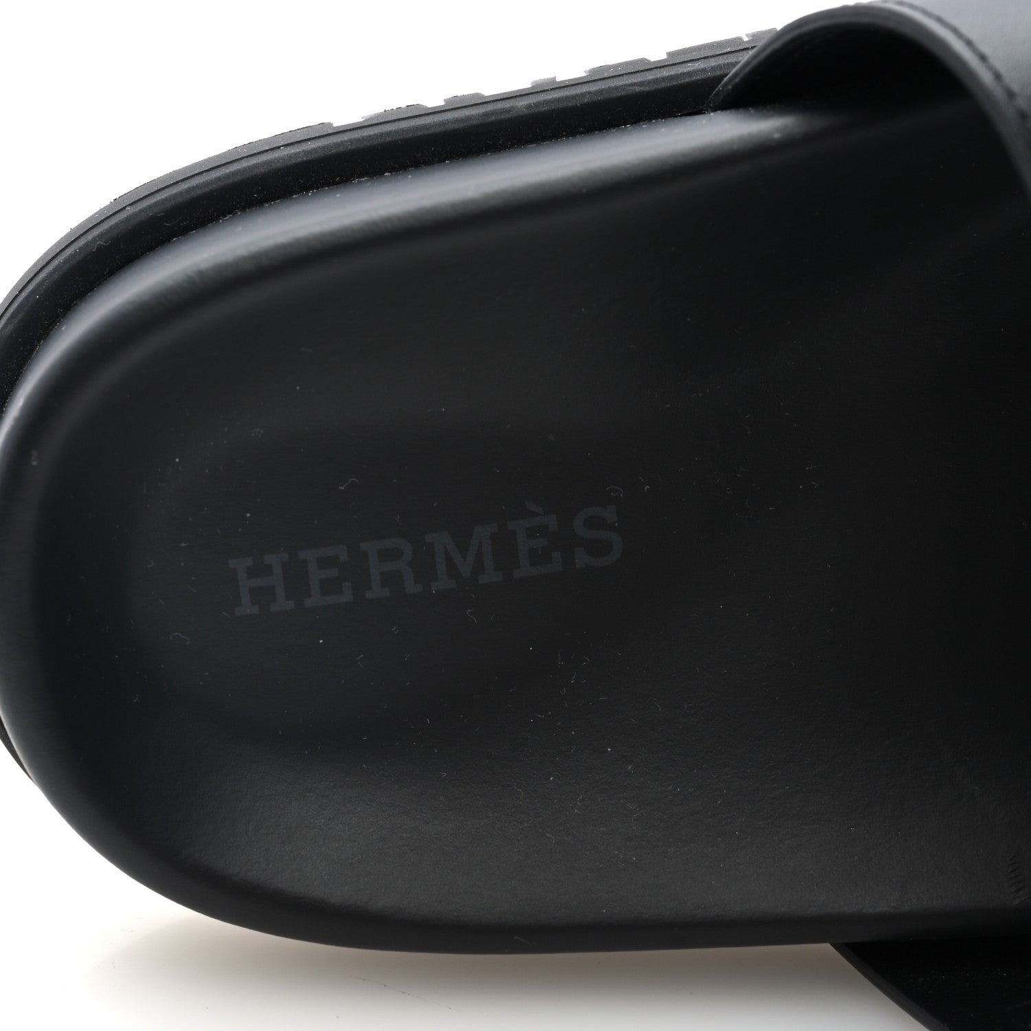 Hermes Calfskin Womens Chypre Sandals 35.5 Black 8 of 10