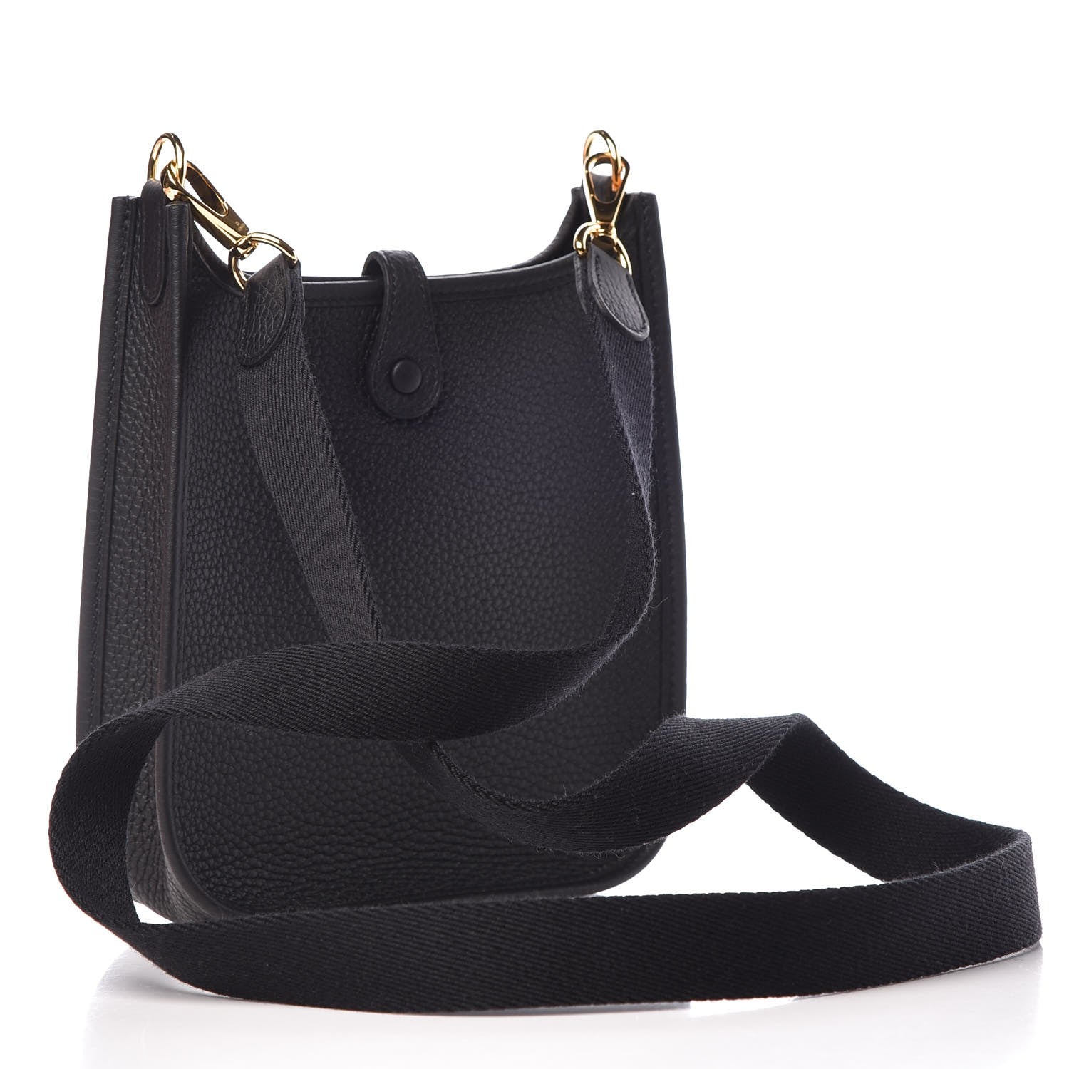 Hermes Taurillon Clemence Evelyne TPM Black 3 of 8