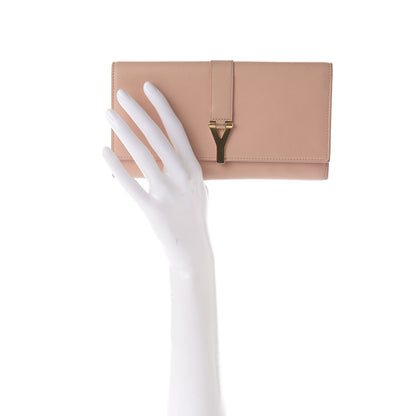 Saint Laurent Calfskin Classic Y Ligne Wallet Blush 2 of 9