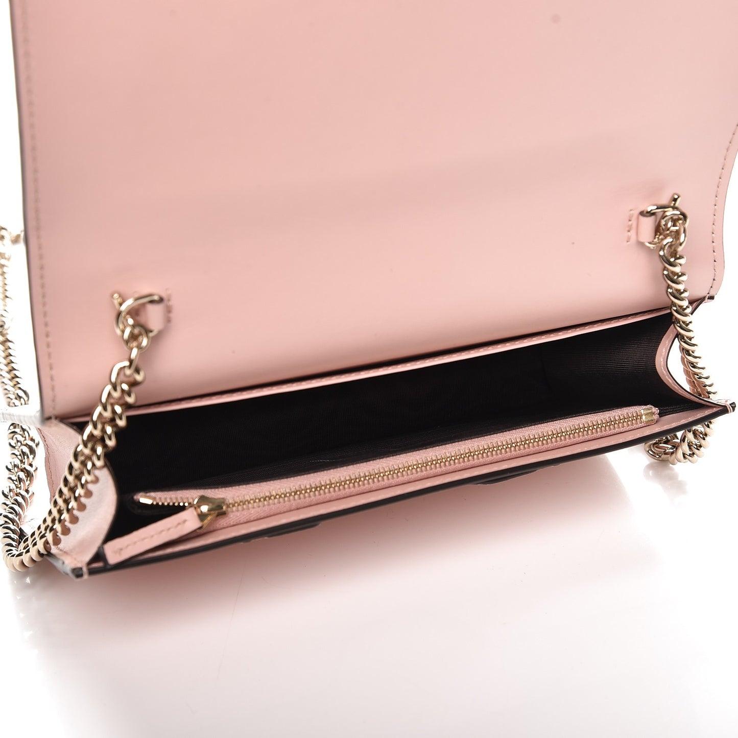 Guccissima Signature Bi-Color Bowy Chain Wallet Blue Dark Cipria