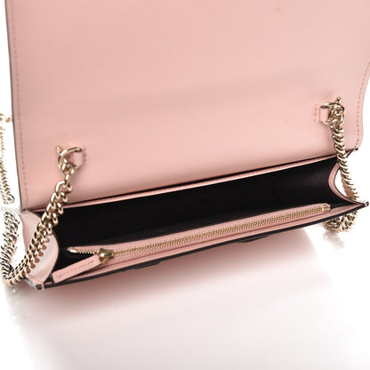 Gucci Guccissima Signature Bi-Color Bowy Chain Wallet Blue Dark Cipria 5 of 6