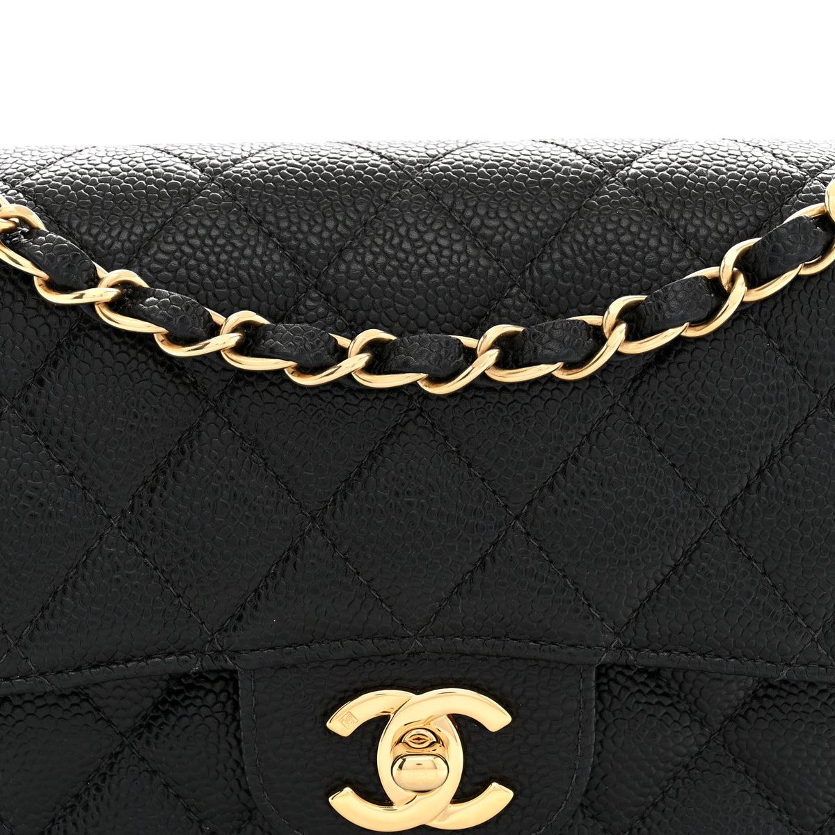 Chanel Caviar Quilted Small Double Flap Black 8 of 10