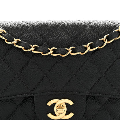 Chanel Caviar Quilted Small Double Flap Black 8 of 10