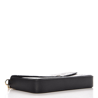 Louis Vuitton Empreinte Pochette Felicie Chain Wallet Black 4 of 9