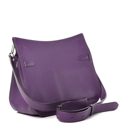Hermes Taurillon Clemence Jypsiere 28 Ultraviolet 3 of 8