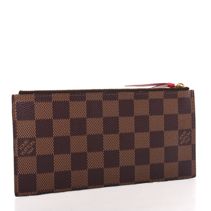 Louis Vuitton Damier Ebene Felicie Chain Wallet Zippered Insert 3 of 6