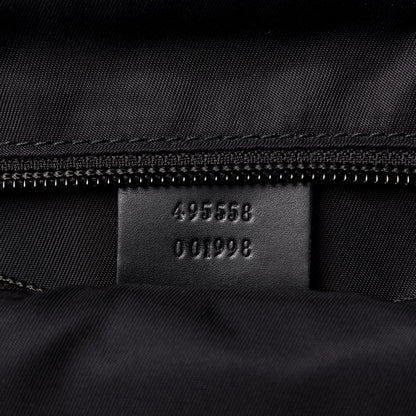 Gucci Techno Canvas Appia Calfskin Web Tote Backpack Black 7 of 9