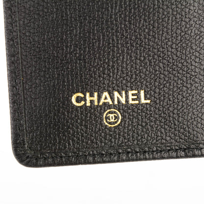 Chanel Grained Calfskin Small CC Button Pocket Agenda Cover Black 6 of 7