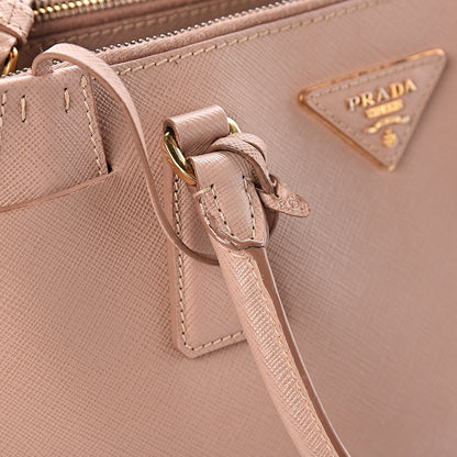 Prada Saffiano Small Galleria Double Zip Tote Cammeo 15 of 17