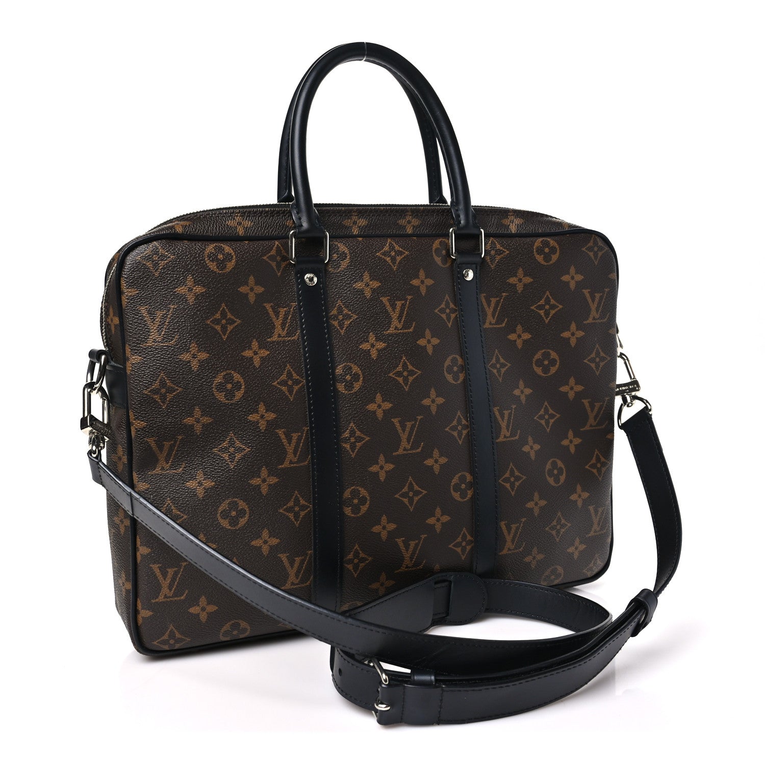 Louis Vuitton Monogram Macassar Porte-Documents Voyage PM 3 of 10