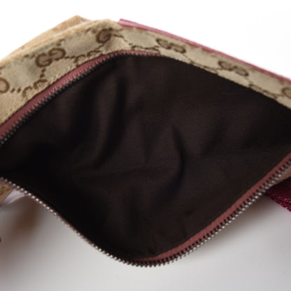 Gucci GG Monogram Web Double Pocket Belt Bag Pink 5 of 10