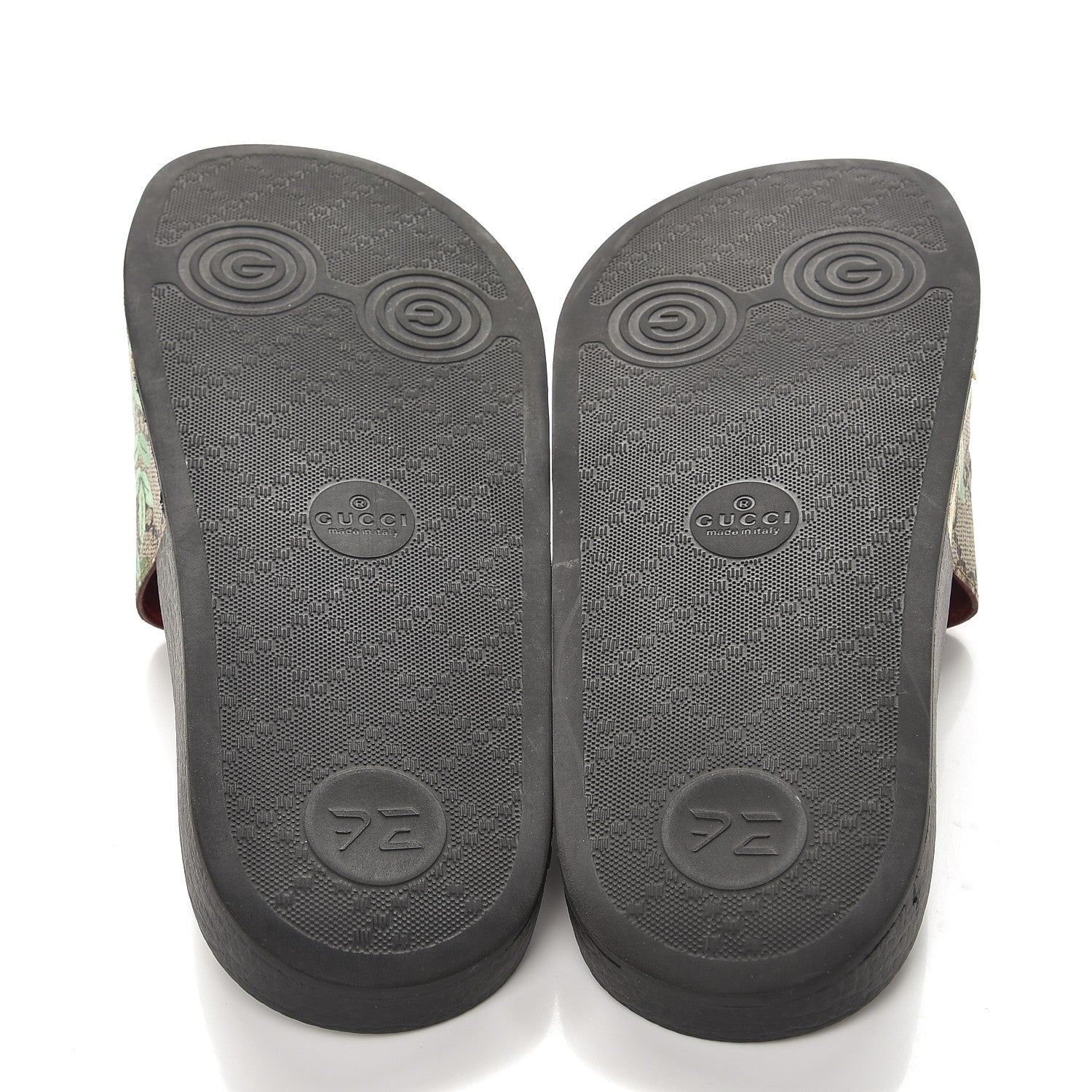 Gucci GG Supreme Monogram Tian Womens Slide Sandals 38 Beige Multicolor 5 of 10
