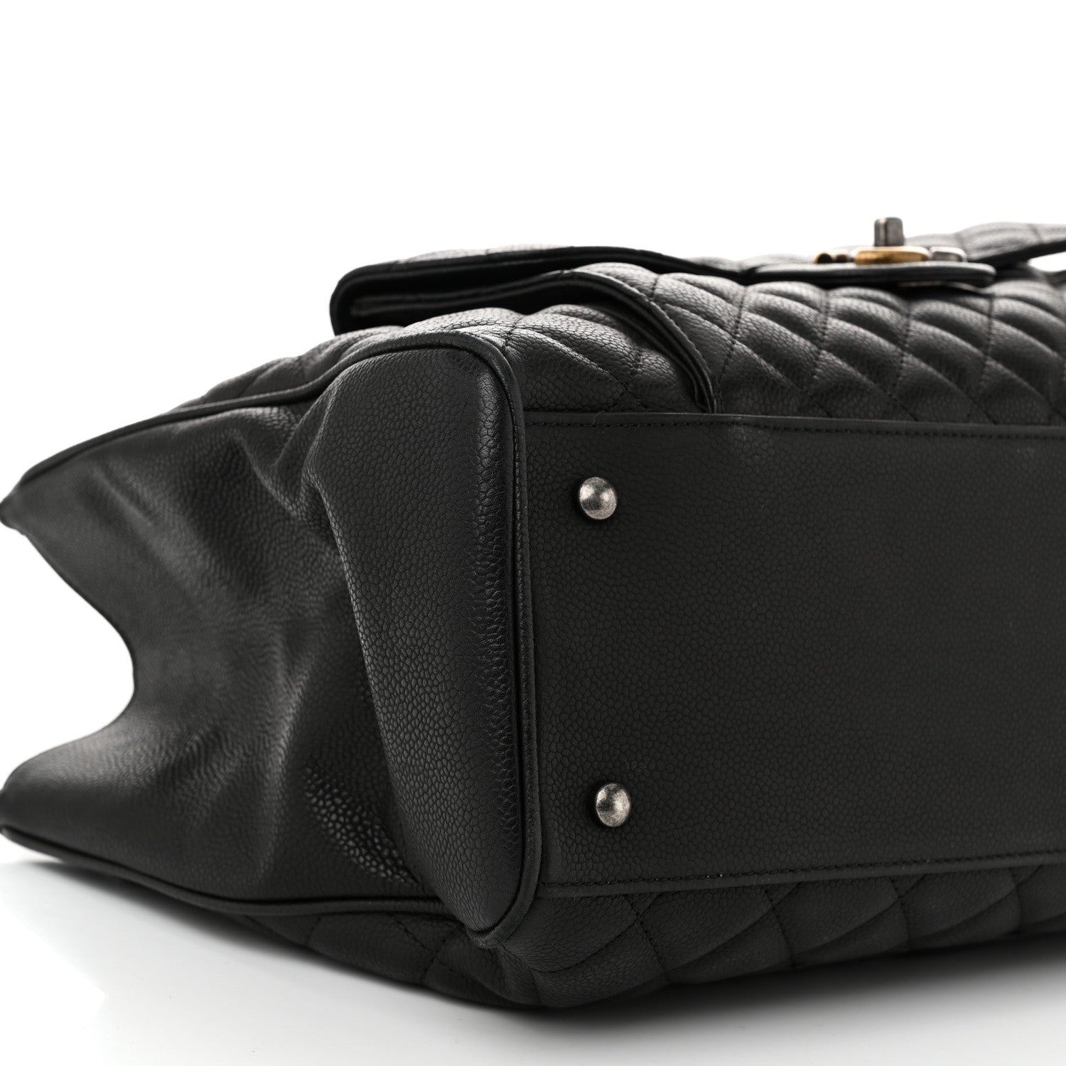 Chanel Caviar Quilted Large Casual Pocket Tote Black 9 of 11