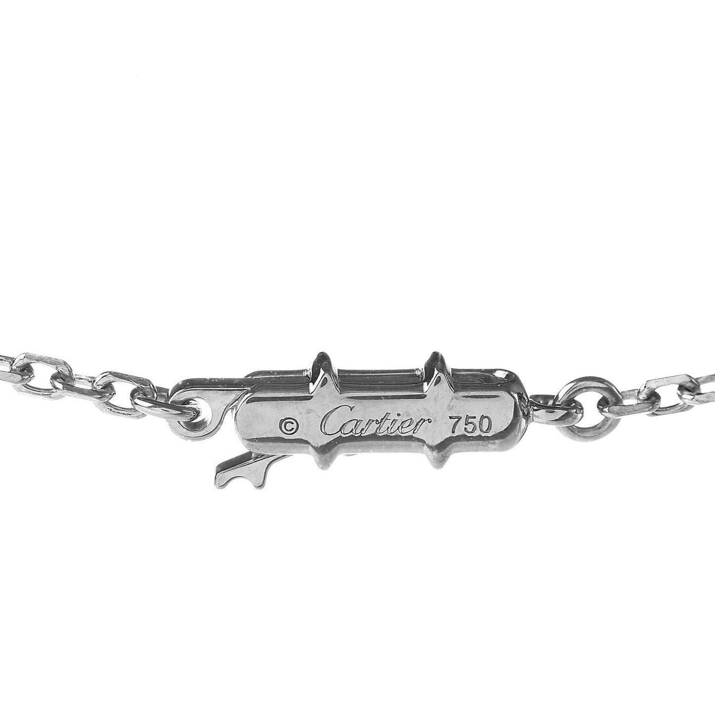 18K White Gold Diamond Large Cross Necklace