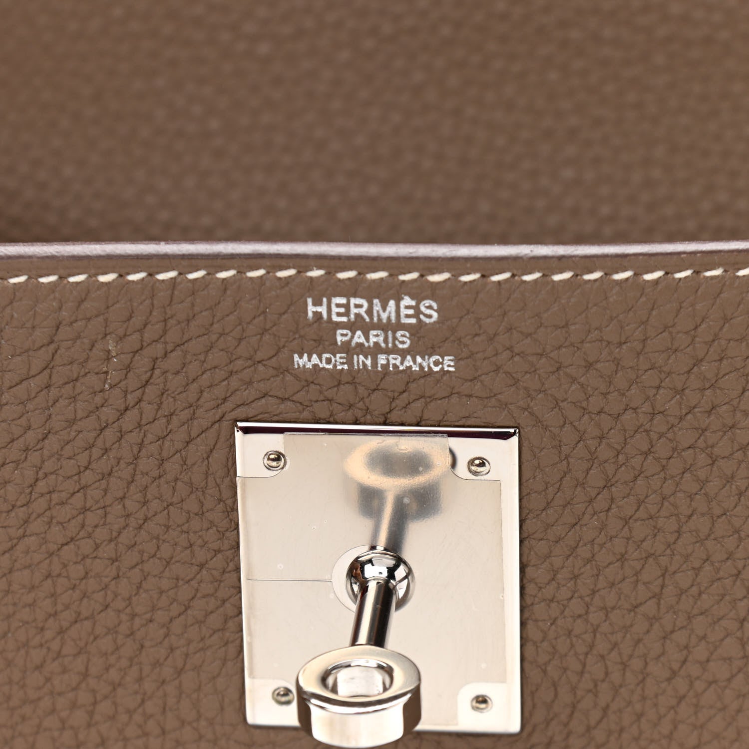 Hermes Togo Kelly Retourne 28 Etoupe 6 of 10
