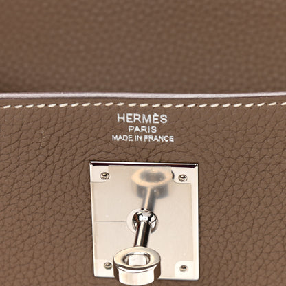 Hermes Togo Kelly Retourne 28 Etoupe 6 of 10