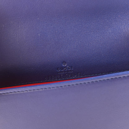 Gucci Velvet Matelasse GG Marmont Mini Bag Cobalt Blue 7 of 11