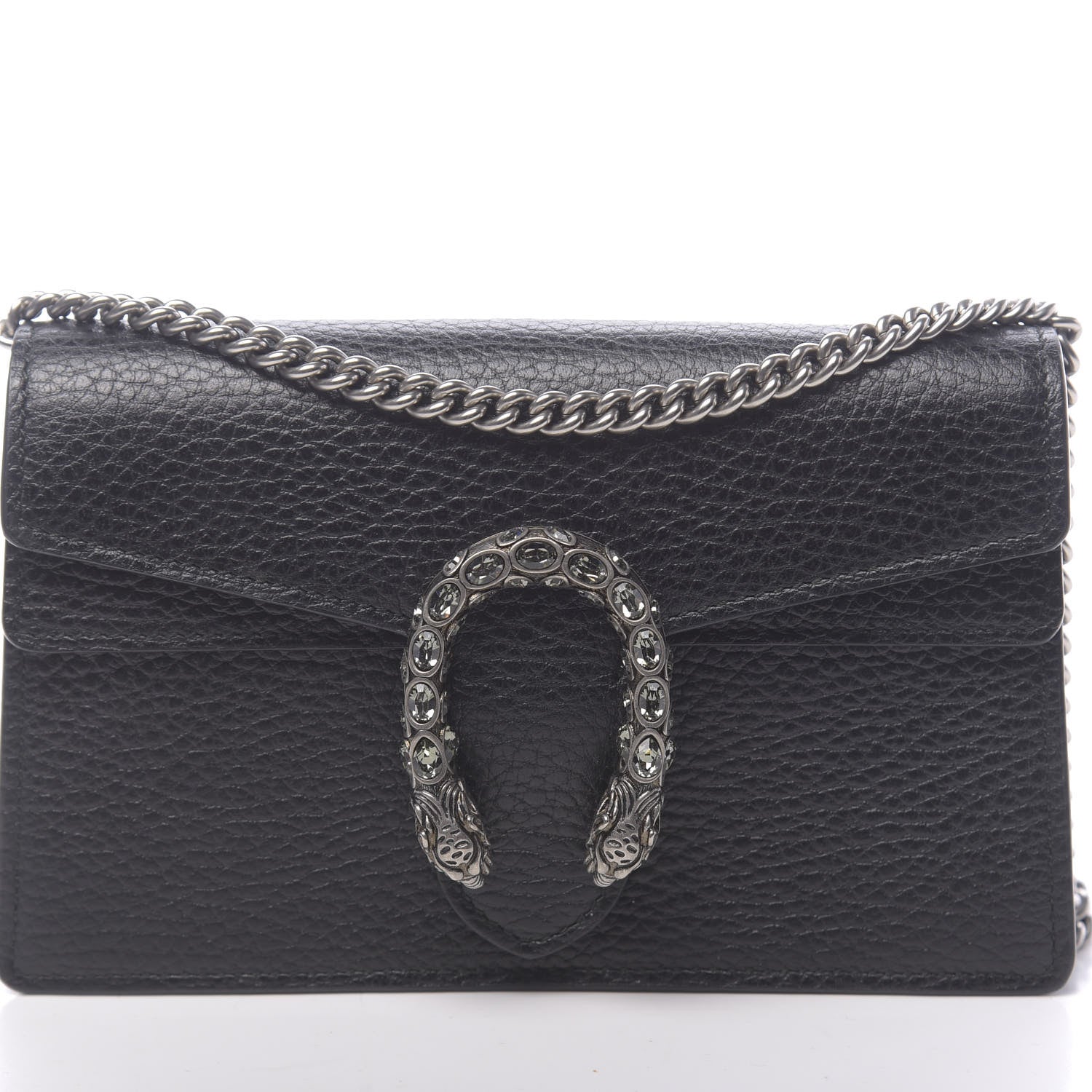 Gucci Calfskin Super Mini Dionysus Shoulder Bag Black 9 of 9