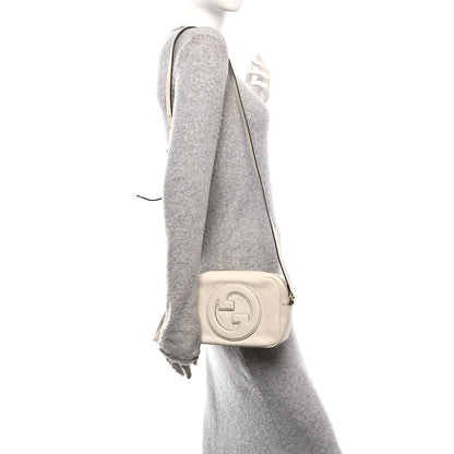 Gucci Sakai Be Green Calfskin Diagonal Stitched Small Blondie Shoulder Bag Mystic White 2 of 12