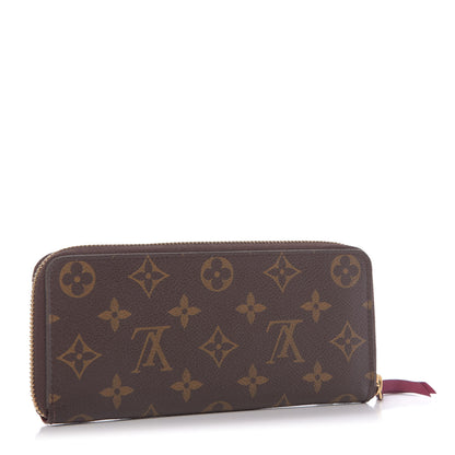 Louis Vuitton Monogram Clemence Wallet Fuchsia 3 of 9