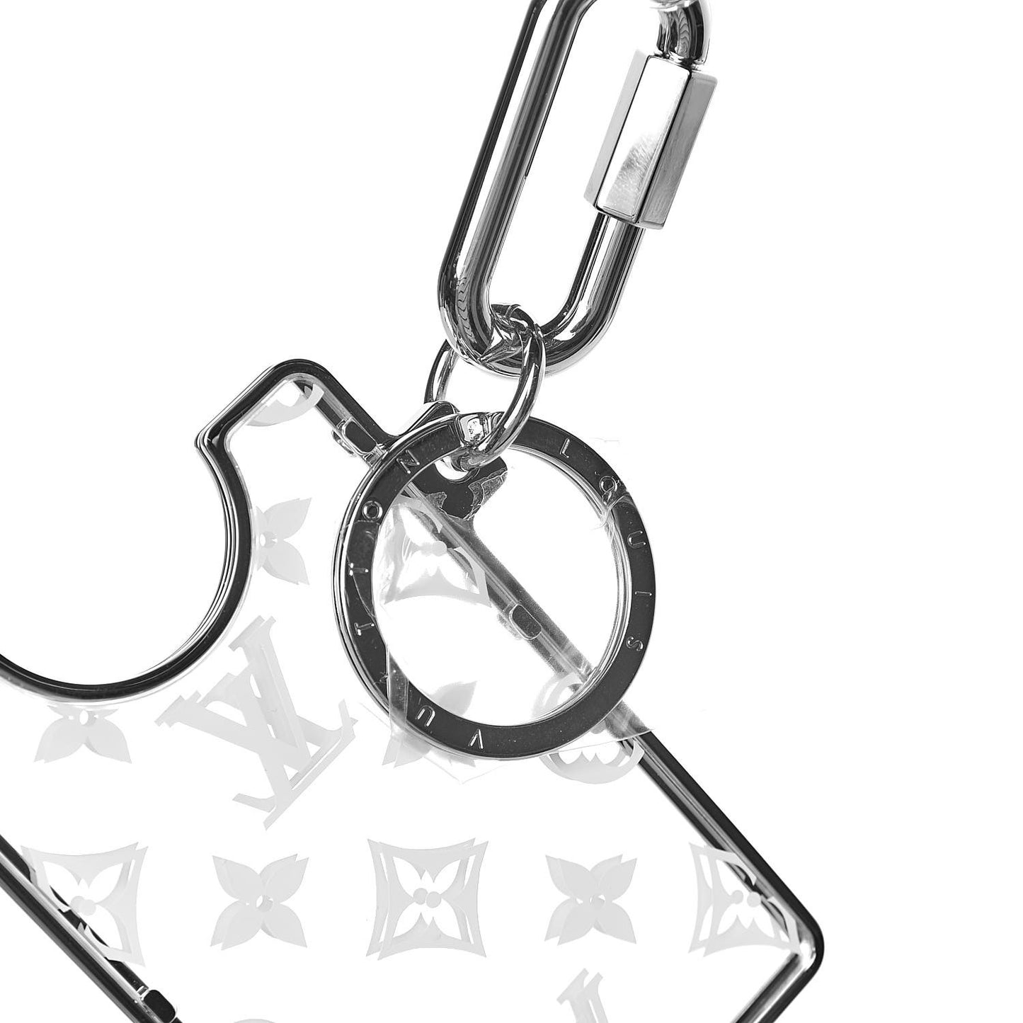 Transparent Plexiglass Prism ID Card Holder White