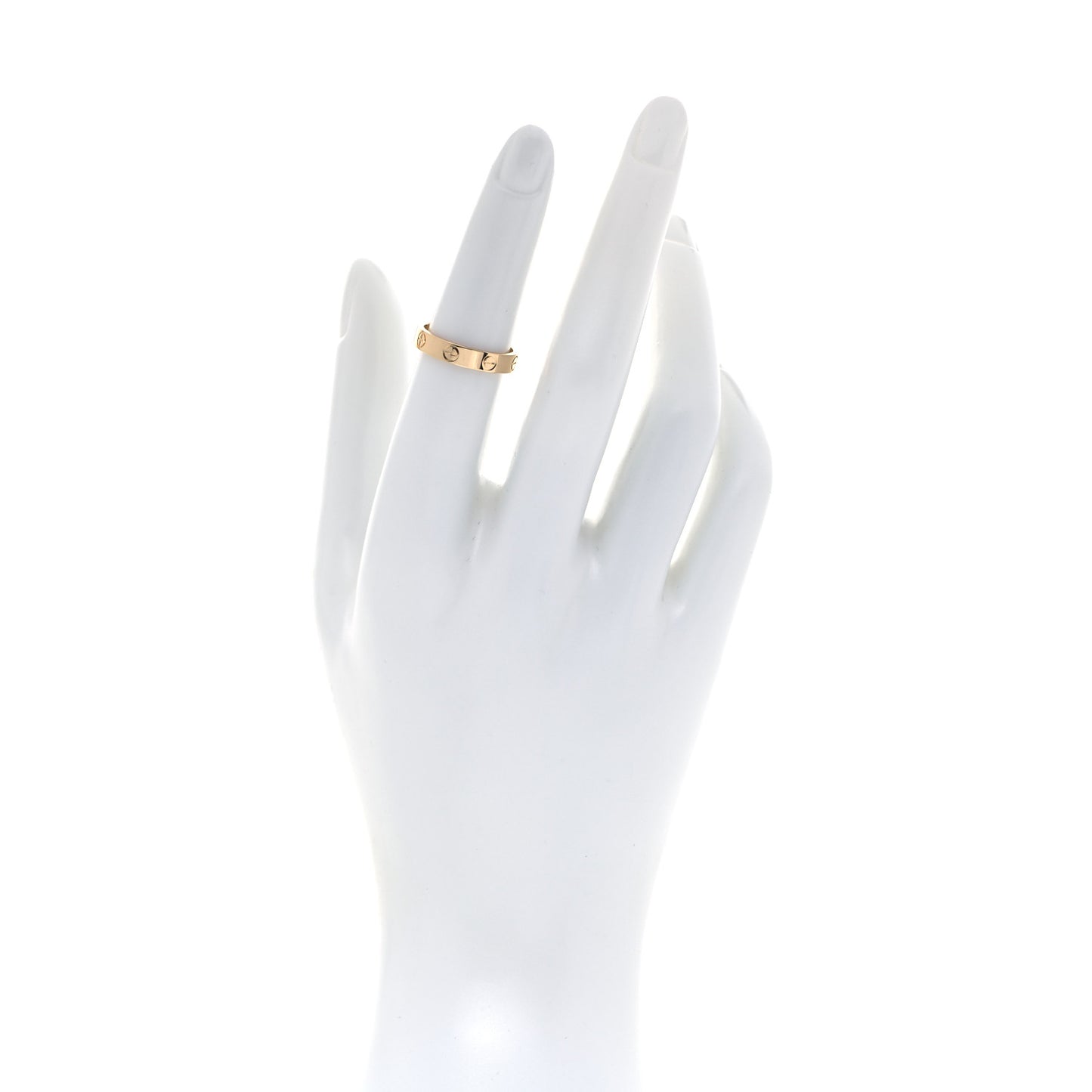 18K Yellow Gold 3.5mm LOVE Wedding Band Ring 51 5.75
