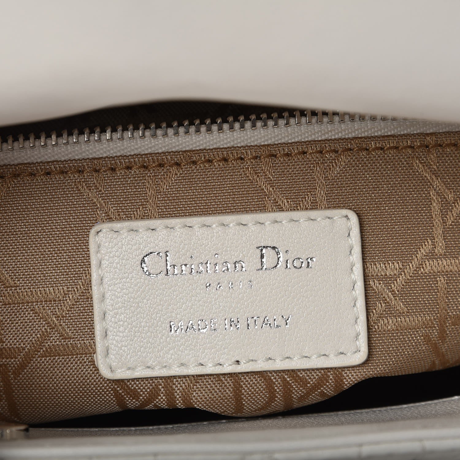 Christian Dior Lambskin Cannage Medium Lady Dior White 7 of 16