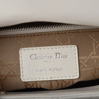 Christian Dior Lambskin Cannage Medium Lady Dior White 7 of 16