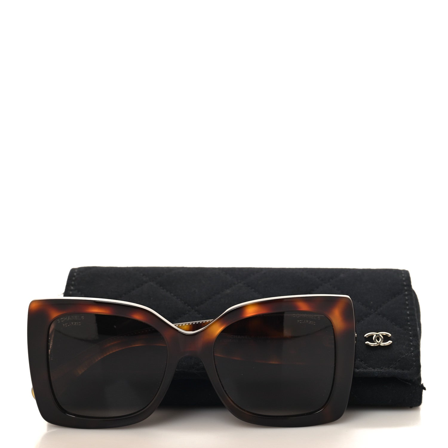 Chanel Square Polarized CC Sunglasses 5494-A Tortoise Brown 7 of 7