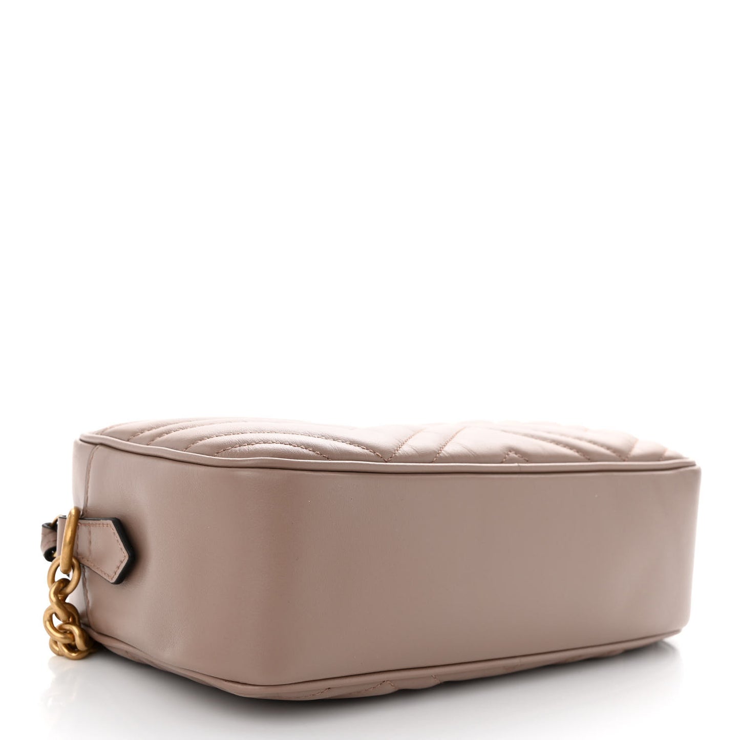 Calfskin Matelasse Small GG Marmont Chain Shoulder Bag Porcelain Rose