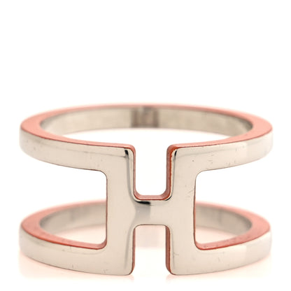Hermes Palladium H en Rond Scarf Ring Orange 1 of 3