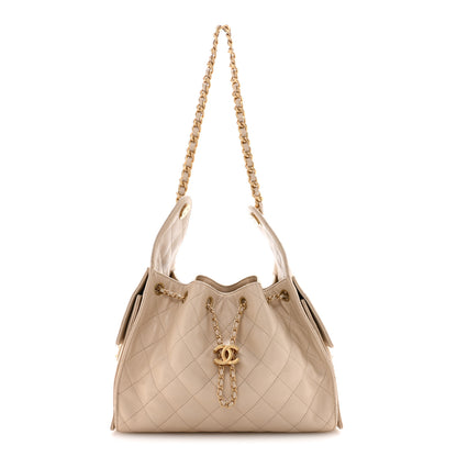 Chanel Caviar Quilted Small Chanel 25 Handbag Beige 1 of 15