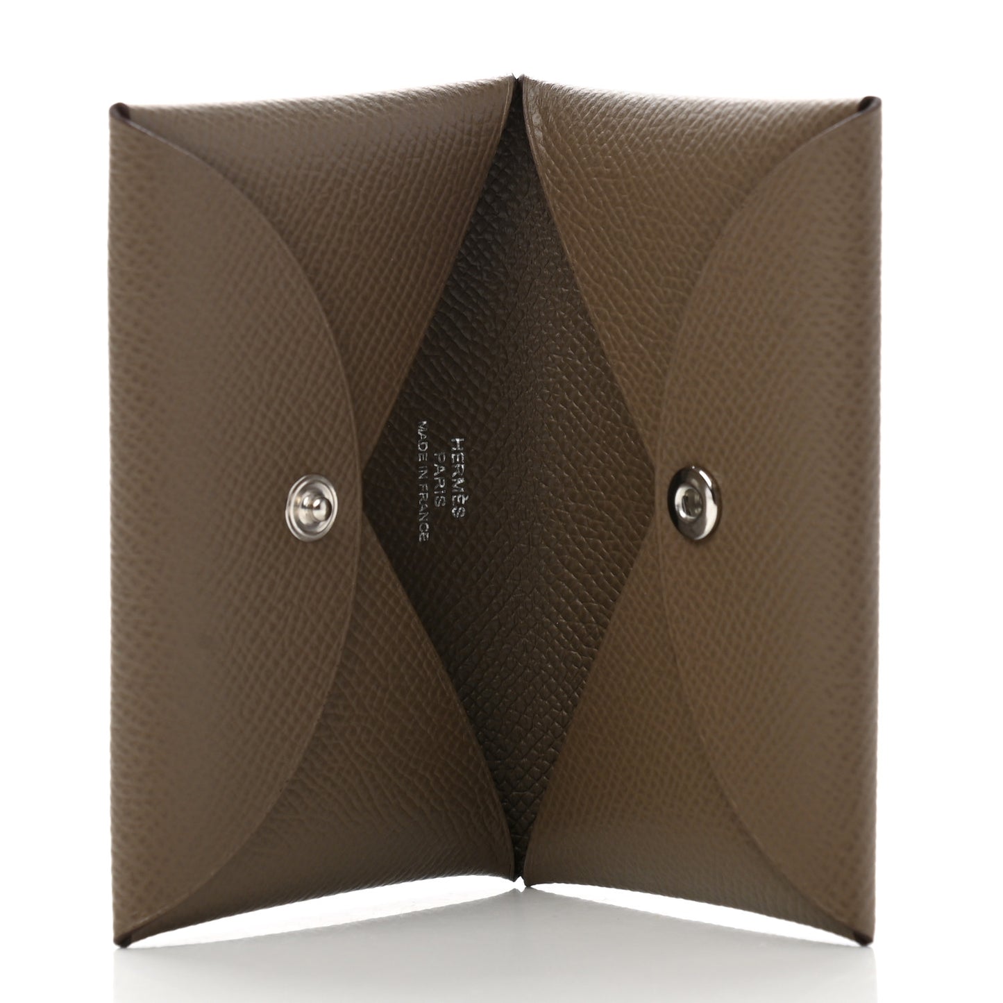 Epsom Calvi Card Case Etoupe