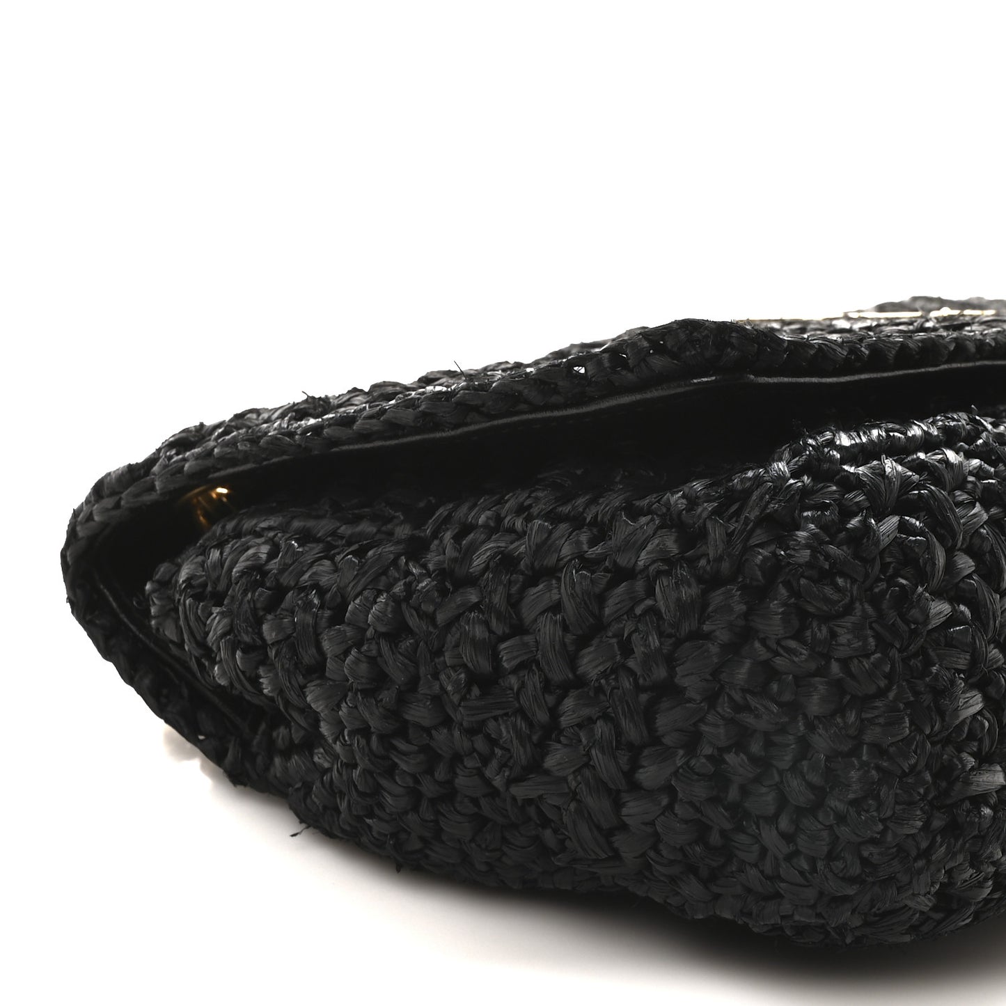 Raffia Monogram Medium Jamie Black