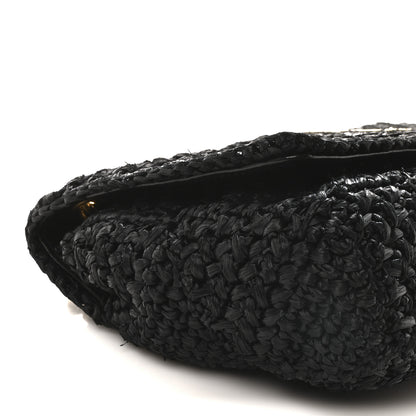 Saint Laurent Raffia Monogram Medium Jamie Black 9 of 10