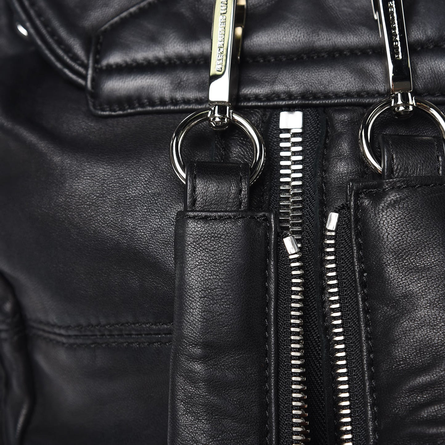 Lambskin Marti Backpack Bag Washed Black Rhodium Hardware